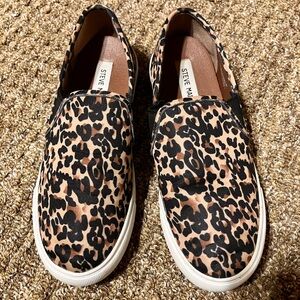 Steve Madden Animal Print Slip-On Shoes